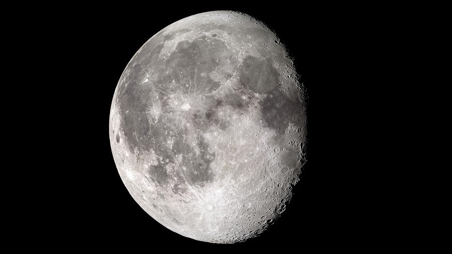 Waning gibbous moon