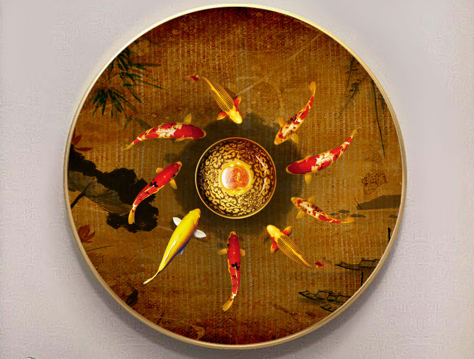 Tranh cá chép phong thủy