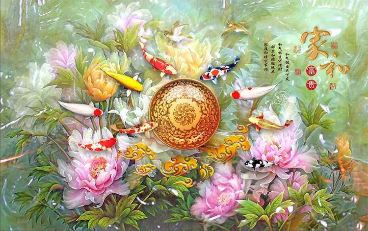 Tranh cá chép phong thủy