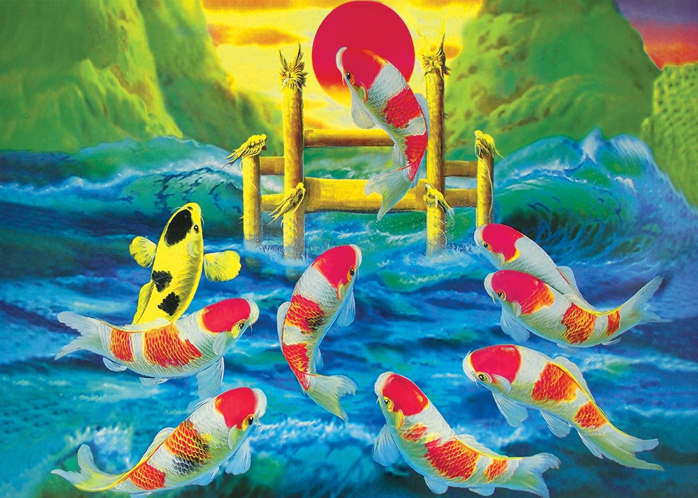 Tranh cá chép phong thủy