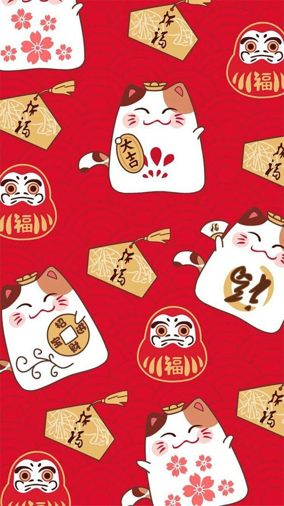 Hình nền mèo may mắn