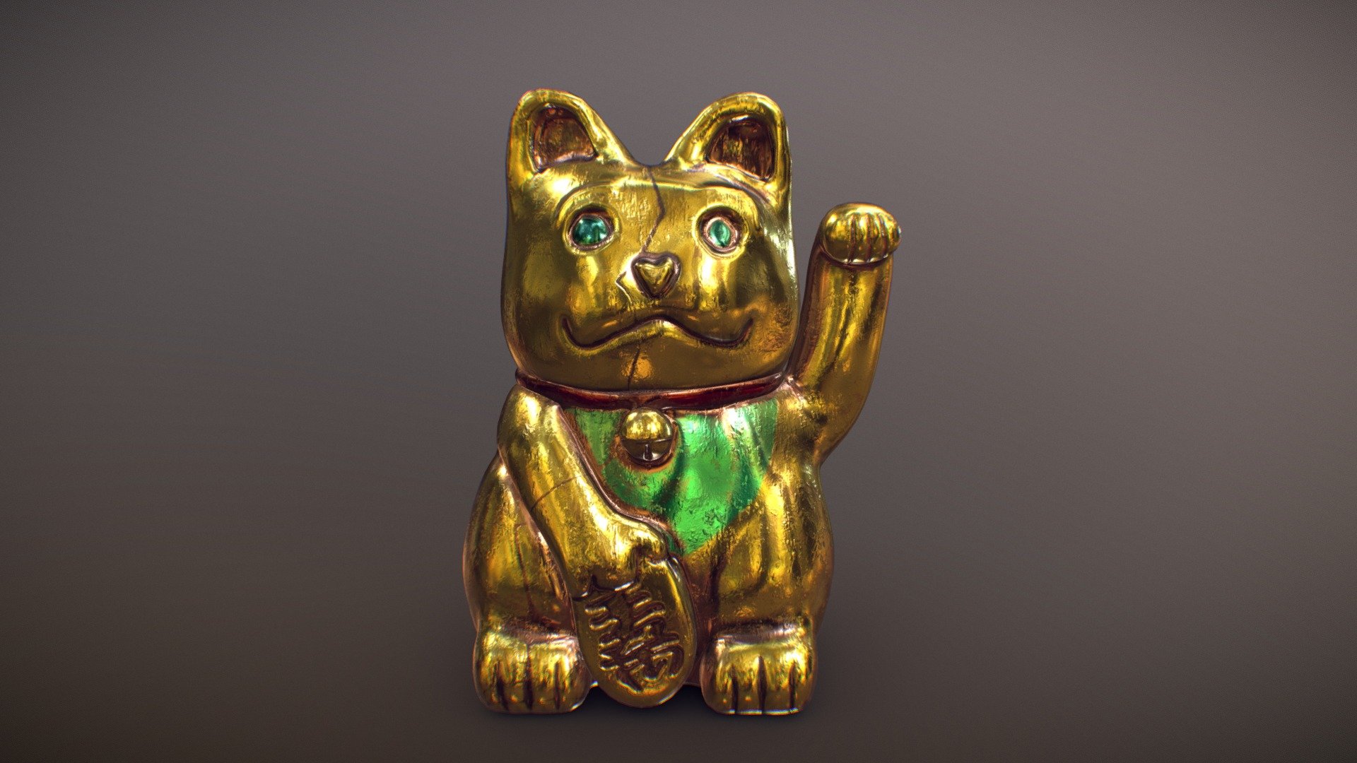 Ảnh mèo thần tài đẹp, hình nền mèo thần tài 3D chất cho máy tính