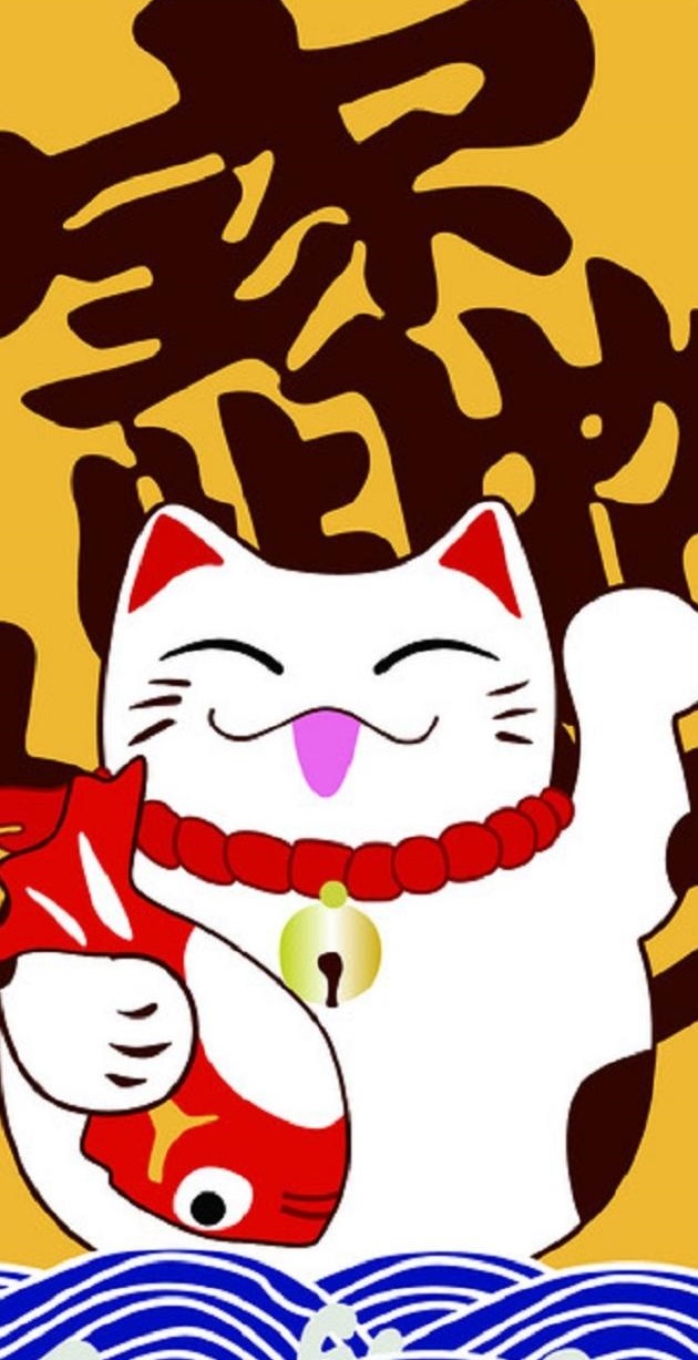 Ảnh nền mèo thần tài