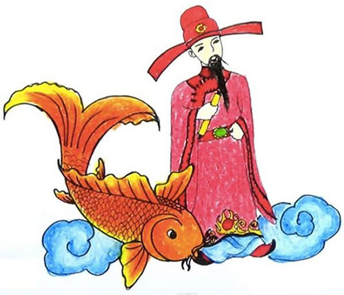Hình ông Táo về trời Hình ông Táo về trời