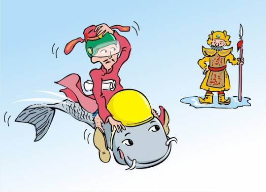Ảnh chế Táo quân về trời Ảnh chế Táo quân về trời
