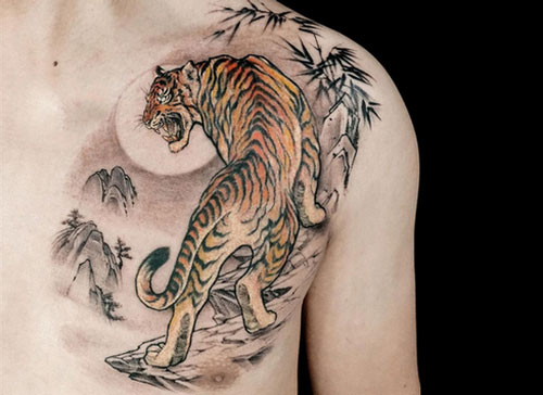 Hình xăm hổ cho nam Hình xăm hổ cho nam