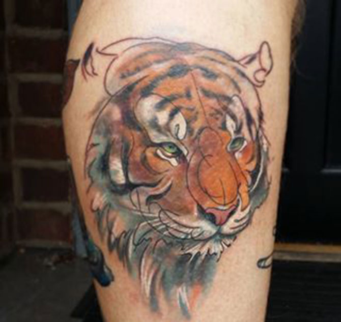 Hình xăm hổ cho nam Hình xăm hổ cho nam