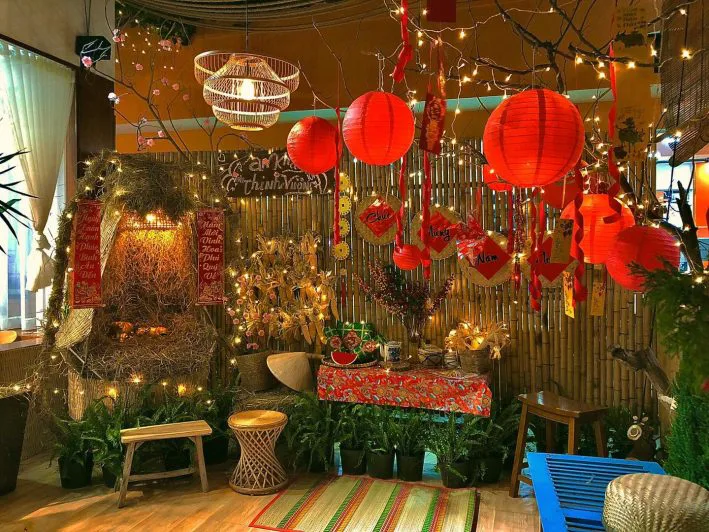 Hình ảnh trang trí Tết cổ truyền nhất