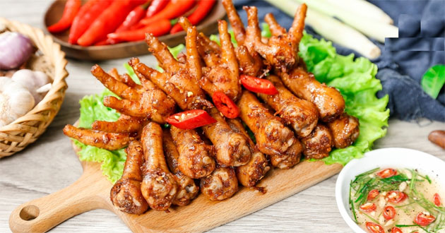 Chân gà nướng muối ớt Chân gà nướng muối ớt