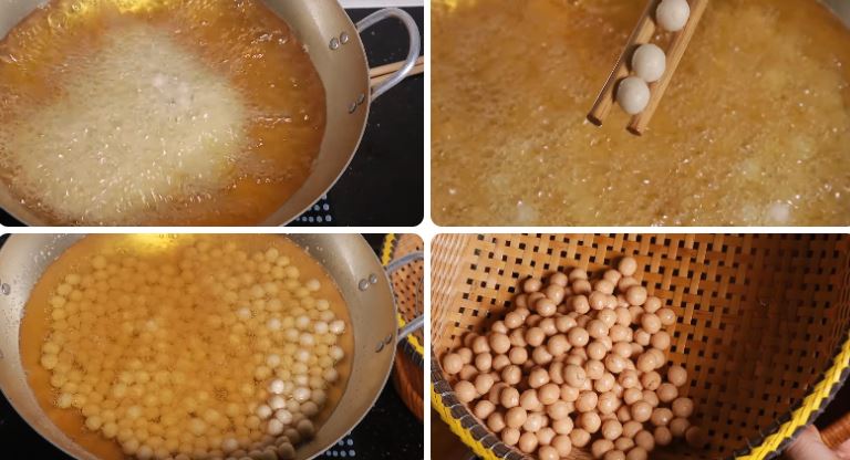 Cách làm đậu phộng da cá từ bột mì