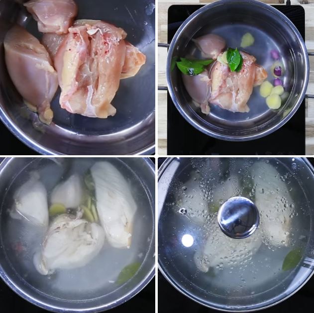 Cách làm khô gà lá chanh bằng chảo