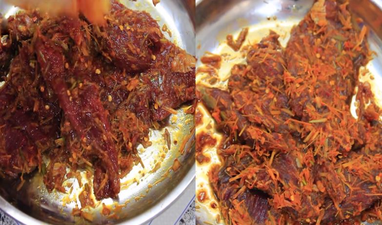 Cách làm khô bò miếng phơi nắng