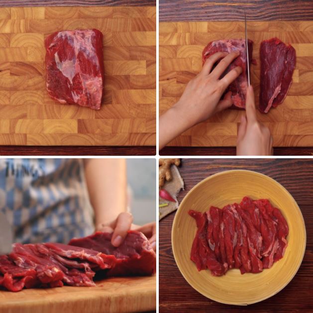 Cách làm bò khô miếng bằng lò nướng