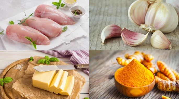 Cách làm khô gà cháy bơ tỏi bằng lò nướng