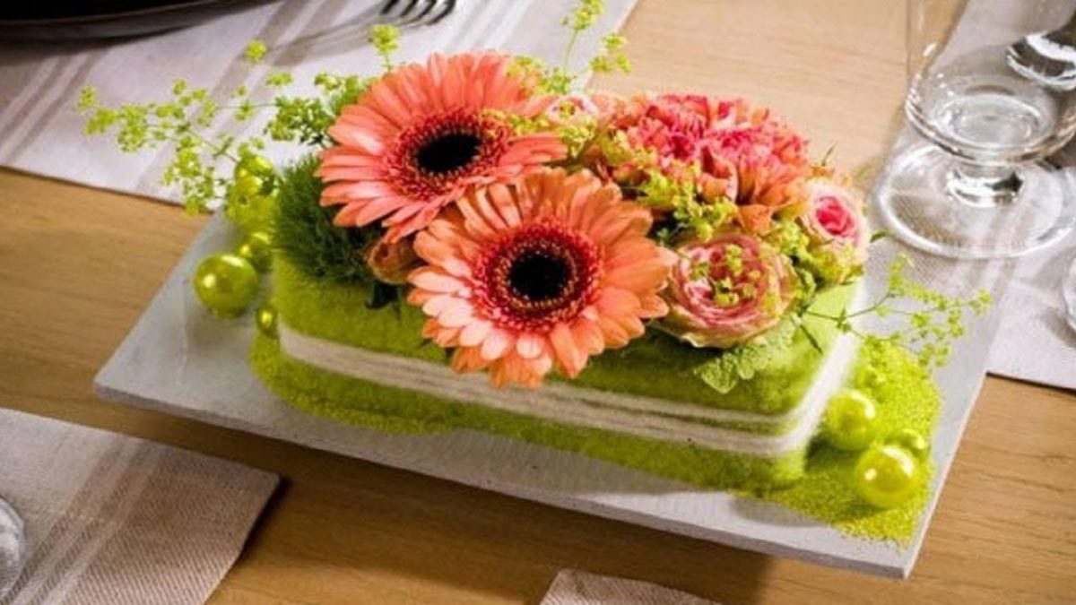 Cách cắm hoa đồng tiền đơn giản mà đẹp trên đĩa Cách cắm hoa đồng tiền đơn giản mà đẹp trên đĩa