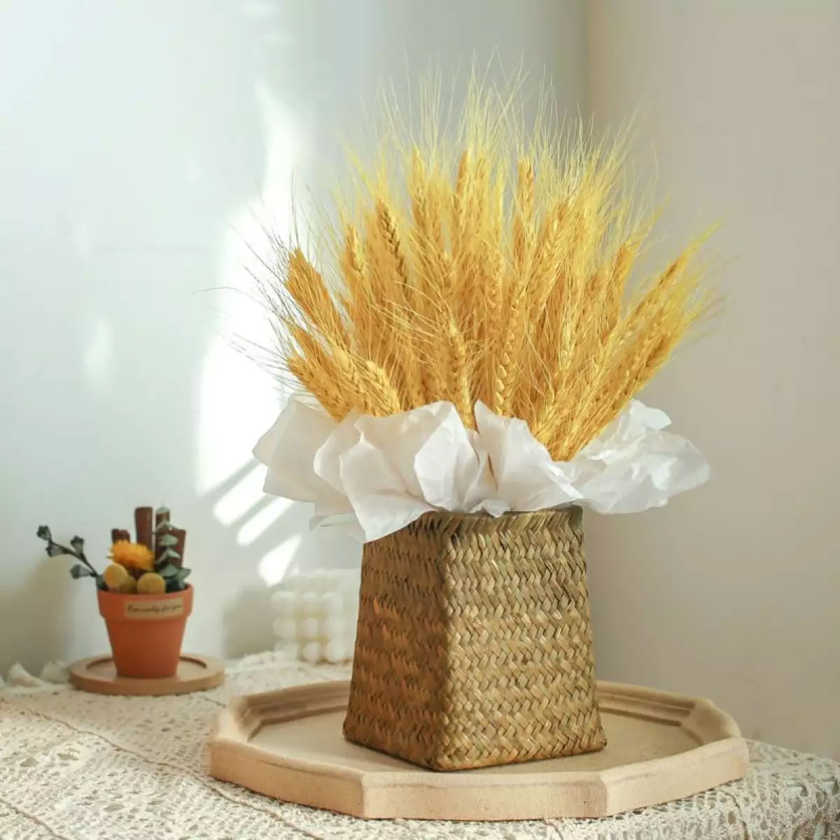 Cách cắm hoa lúa mạch Cách cắm hoa lúa mạch