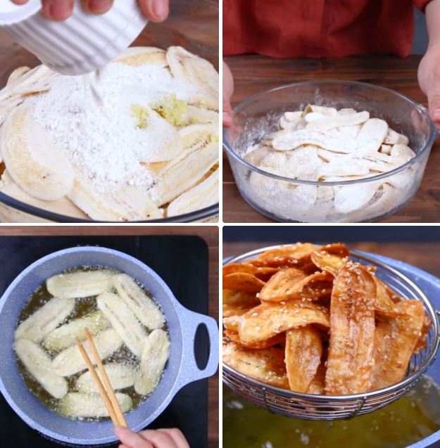 Cách làm chuối ngào đường bằng chuối chín