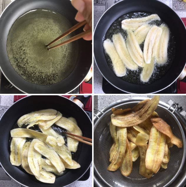 Cách làm chuối ngào đường bằng chuối xanh