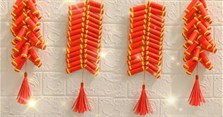 Cách làm tràng pháo, dây pháo bằng giấy treo Tết