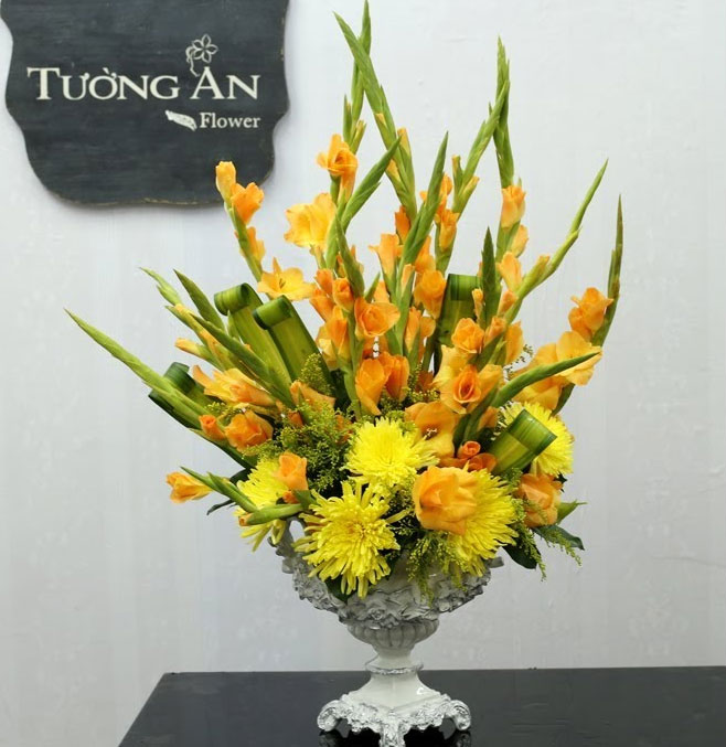 Cách cắm hoa lay ơn và cúc Cách cắm hoa lay ơn và cúc