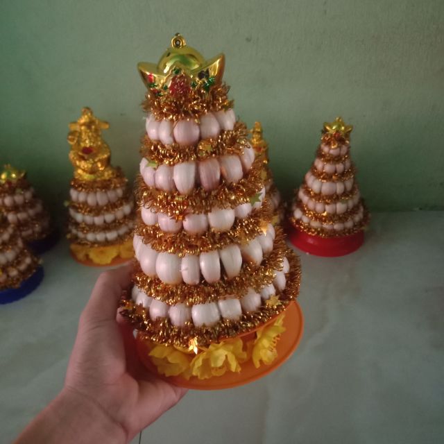 Mẫu tháp tỏi cúng ông Địa, Thần Tài đẹp nhất