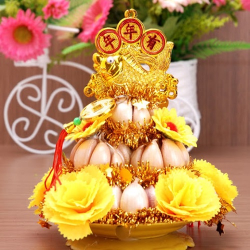 Mẫu tháp tỏi cúng ông Địa, Thần Tài đẹp nhất