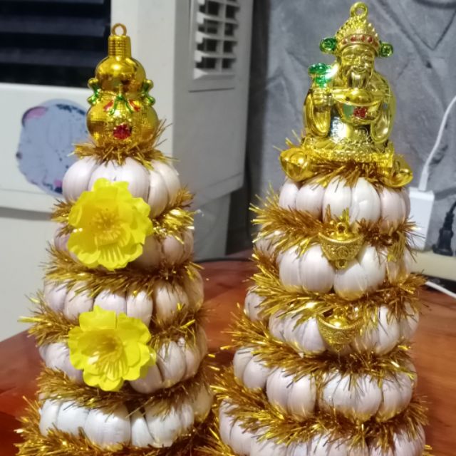 Mẫu tháp tỏi cúng ông Địa, Thần Tài đẹp nhất