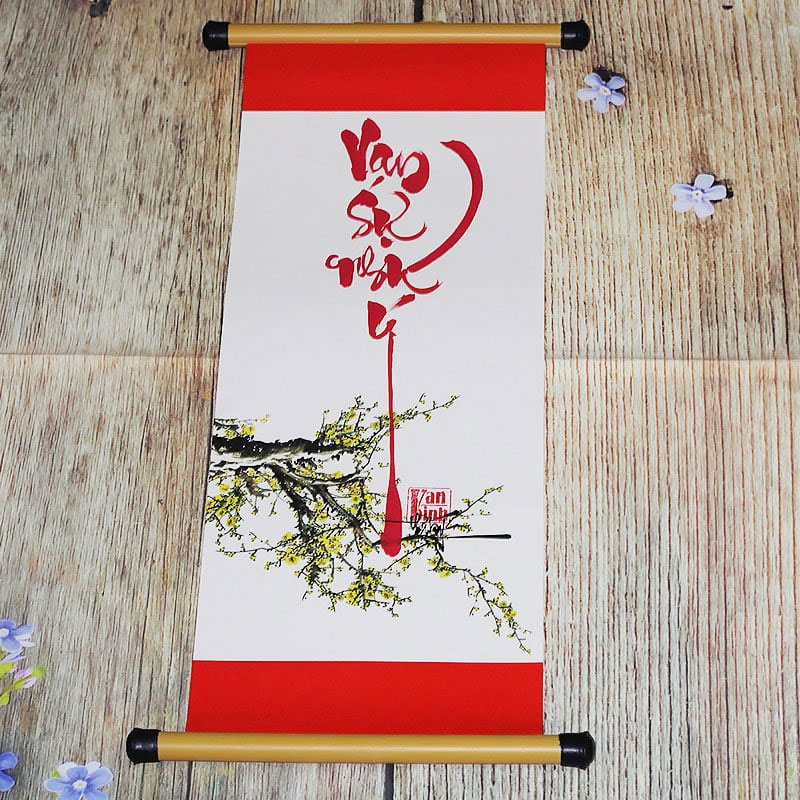 Chữ thư pháp Vạn sự như ý Chữ thư pháp Vạn sự như ý