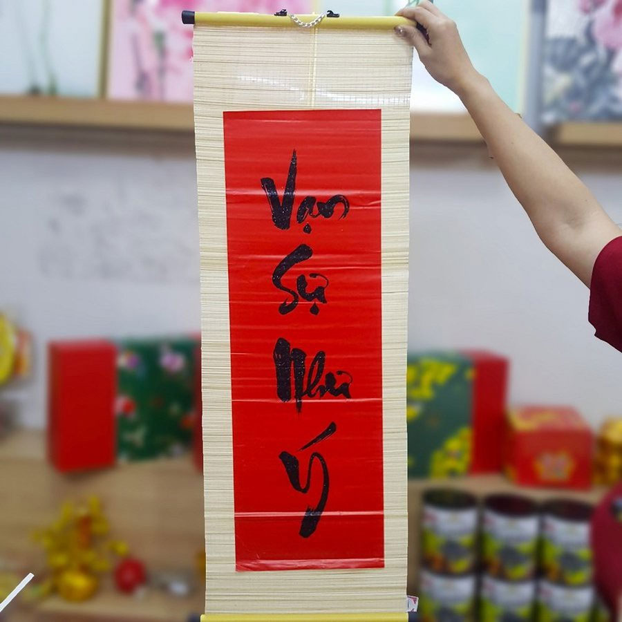 Chữ thư pháp Vạn sự như ý Chữ thư pháp Vạn sự như ý