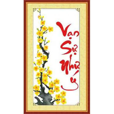 Chữ thư pháp Vạn sự như ý Chữ thư pháp Vạn sự như ý