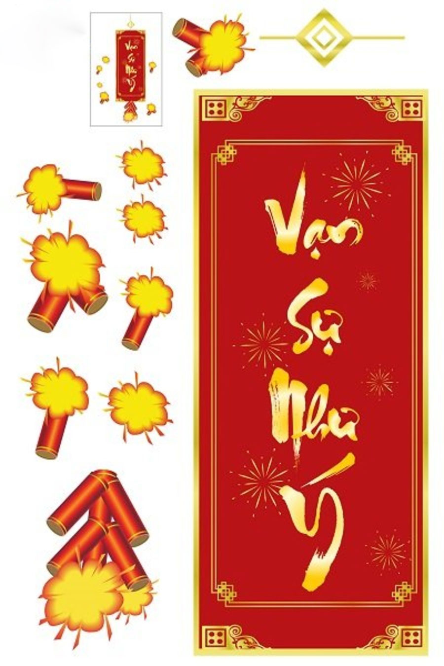 Chữ thư pháp Vạn sự như ý Chữ thư pháp Vạn sự như ý