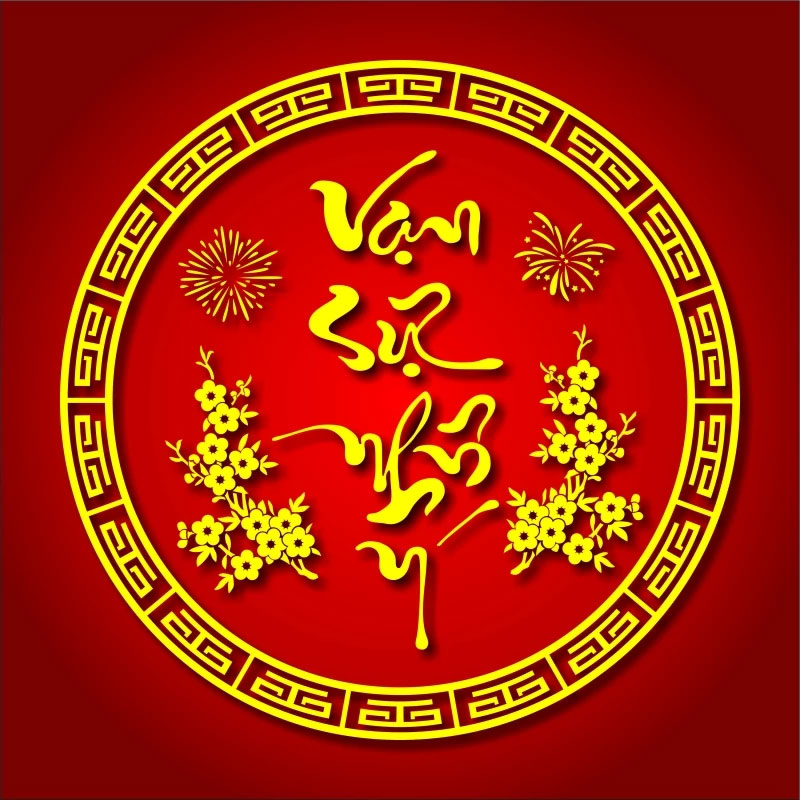 Chữ thư pháp Vạn sự như ý Chữ thư pháp Vạn sự như ý