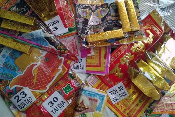 Bộ vàng mã cúng giao thừa Bộ vàng mã cúng giao thừa