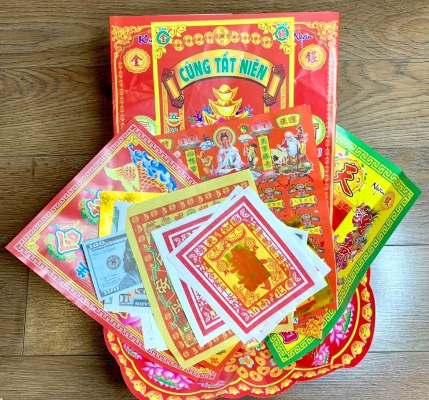 Bộ vàng mã cúng tất niên Bộ vàng mã cúng tất niên