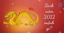 2012 mệnh gì, là năm con gì, cung gì, hợp màu gì?