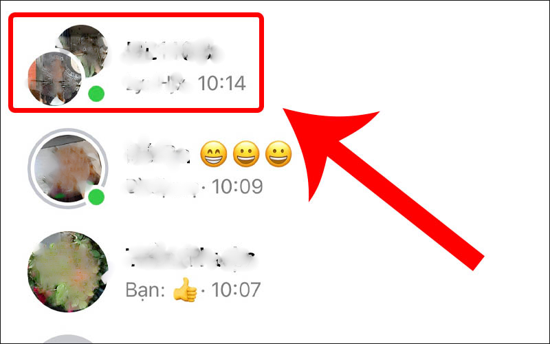Truy cập ứng dụng Messenger trên điện thoại