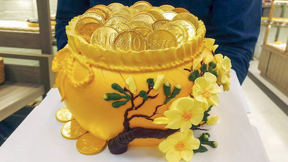 Bánh kem khai trương