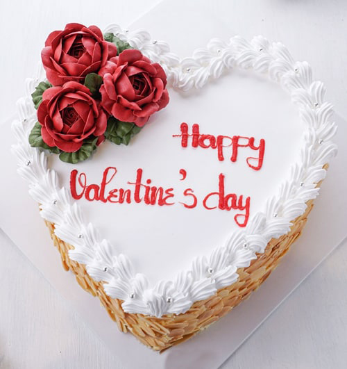 Bánh kem Valentine hình trái tim cực đẹp Bánh kem Valentine hình trái tim cực đẹp