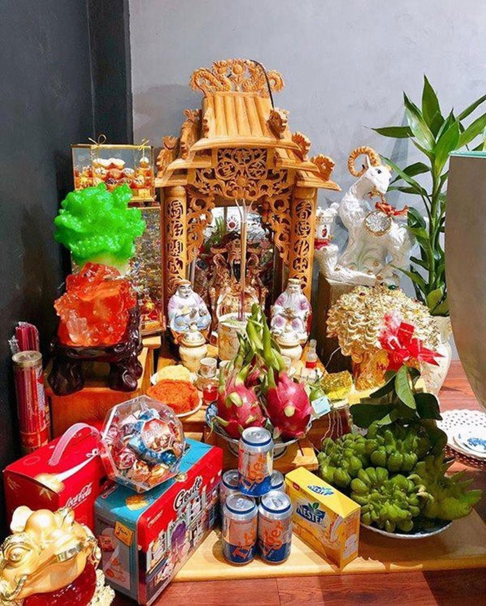 Hình ảnh mâm cúng vía Thần Tài