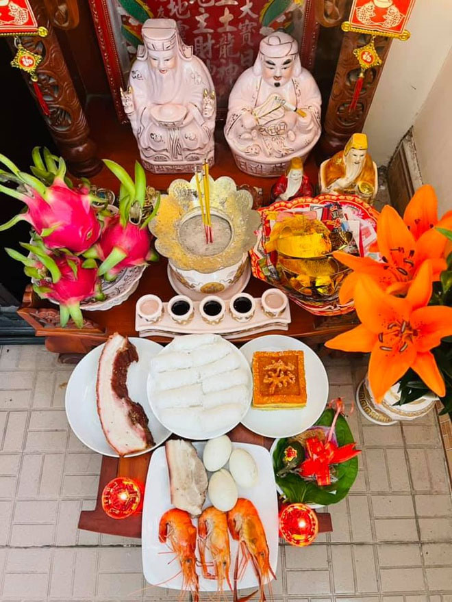 Mâm cúng ông Địa