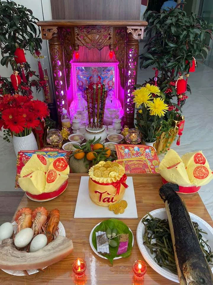 Hình ảnh mâm cúng vía Thần Tài