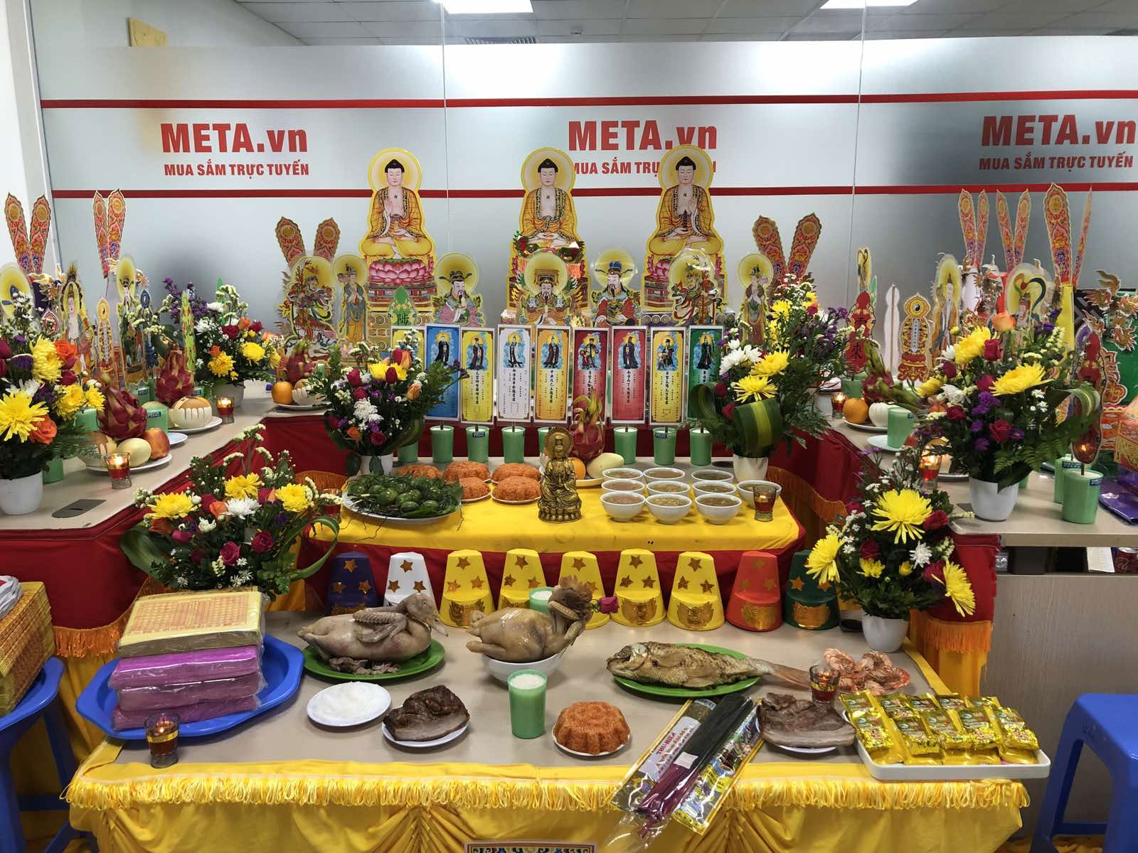 Mâm cúng Thần Tài rằm tháng Giêng Mâm cúng Thần Tài rằm tháng Giêng