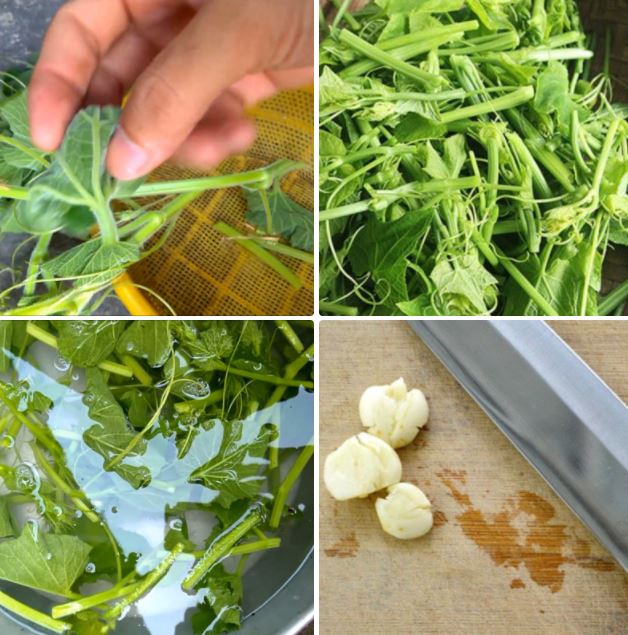 Cách làm ngọn bầu xào tỏi