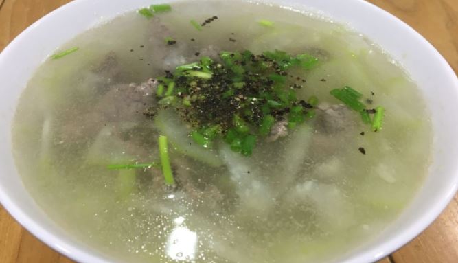 Cách nấu canh bầu thịt bò