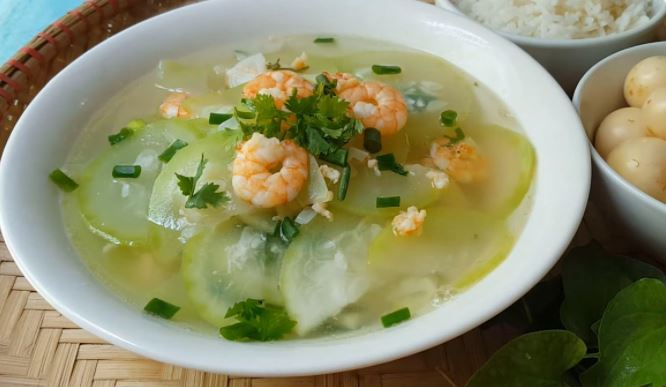 Cách nấu canh bầu tôm