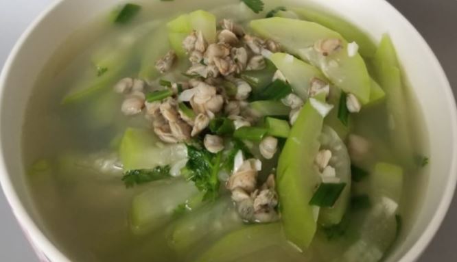 Cách nấu canh bầu với hến