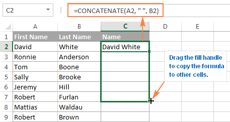 Hàm CONCATENATE Hàm CONCATENATE