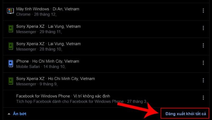 Cách đăng xuất Messenger từ xa trên máy tính