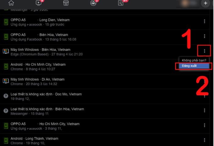 Cách đăng xuất Messenger từ xa trên máy tính