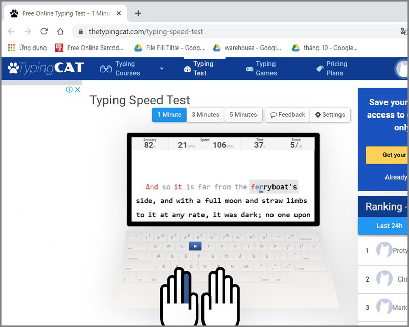 TypingCat: Kiểm tra tốc độ đánh máy tính TypingCat: Kiểm tra tốc độ đánh máy tính